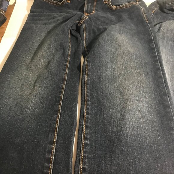 2 Pairs Old Navy Boys Jeans Size 8 Flex Bootcut & Skinny Dark Wash - Picture 7 of 10